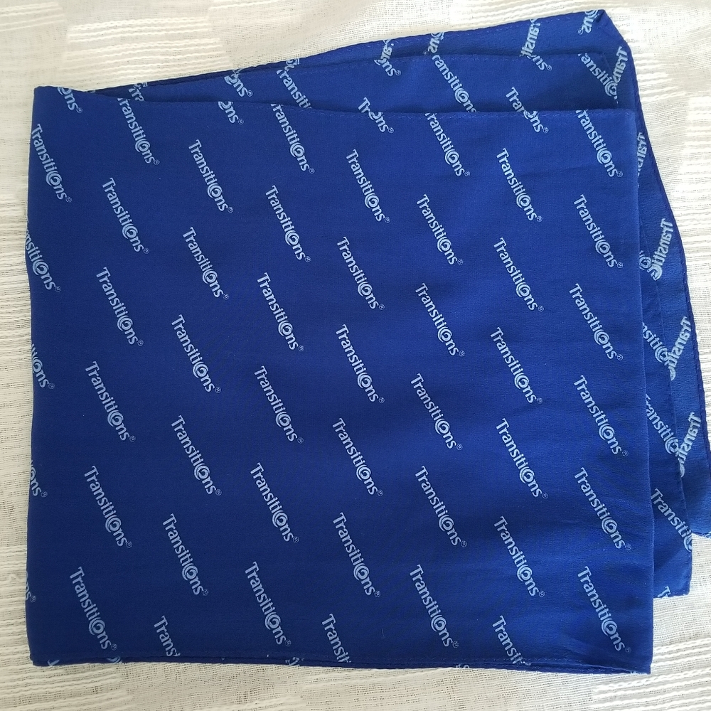 Salties 100% Silk Scarf Blue Small